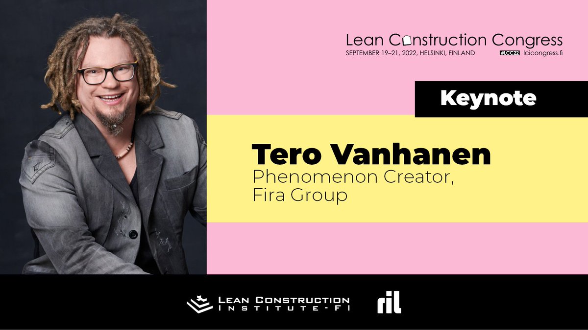 RT @RILInsinoorit: #LCC22 keynote julkistukset jatkuvat! Saimme mukaan @tero_vanhanen Käy katsomassa myös muut julkistukset htt...